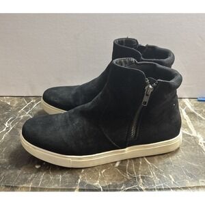 Izod Womens Mila Black Faux Suede Pull-On Boot Sneaker Ankle Bootie Size 8‎